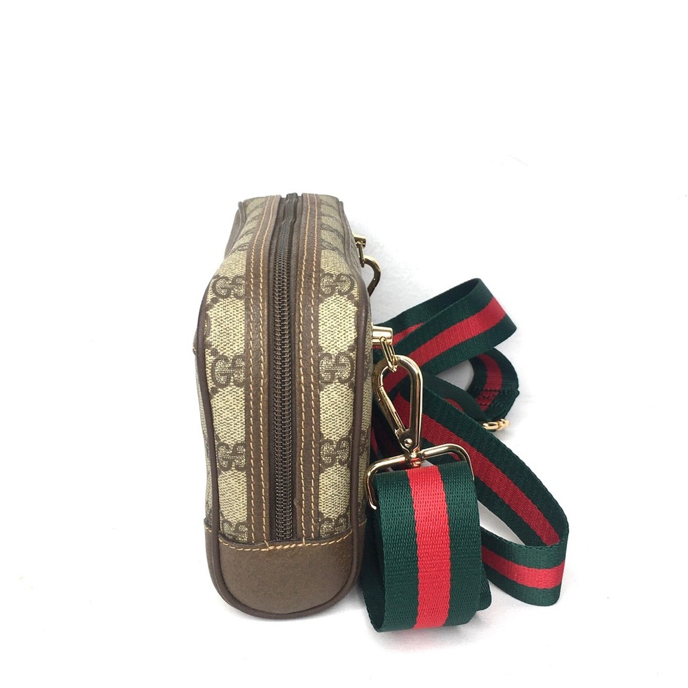 Authentic Gucci brown monogram coated canvas crossbody bag - Picture 14 of 16